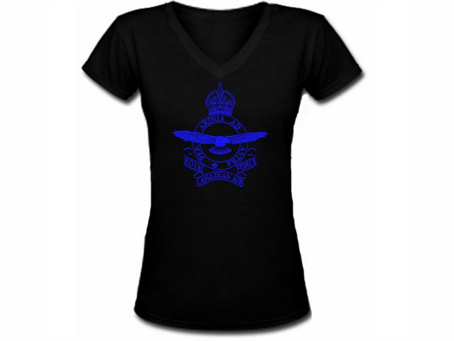 Royal Canadian Air Force women v neck t shirt